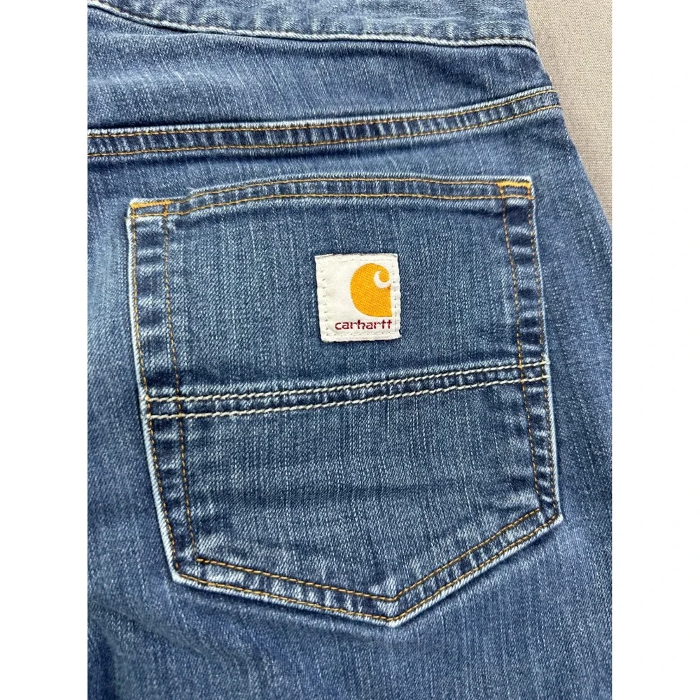 Carhartt Relaxed Fit Straight Leg Jeans Men's 31x30 Medium Wash Blue Denim - Picture 5 of 14